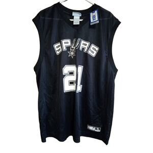 NBA San Antonio Spurs TIM DUNCAN #21 Basketball Jersey Men’s Size XL, NWT